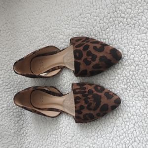 Leopard/cheetah print flats